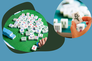 2 photographs of Mahjong titles
