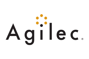 The word Agilec on a white background