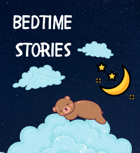 illustration of a teddy bear asleep on a cloud