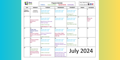 thumbnail of July calendar page