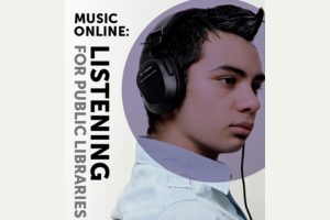 A photograph of a male with headphones on