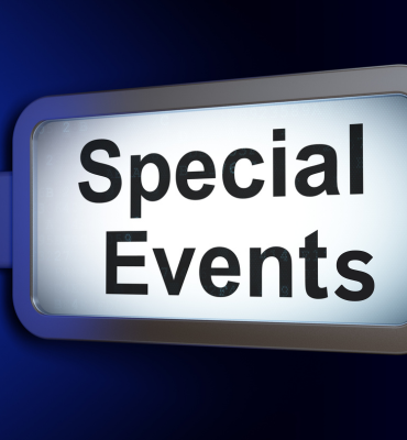 neon sign that says Special Events