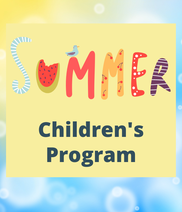 multicolour background with the words Summer Children's Program