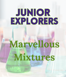 photograph of beakers with various colours of liquid inside